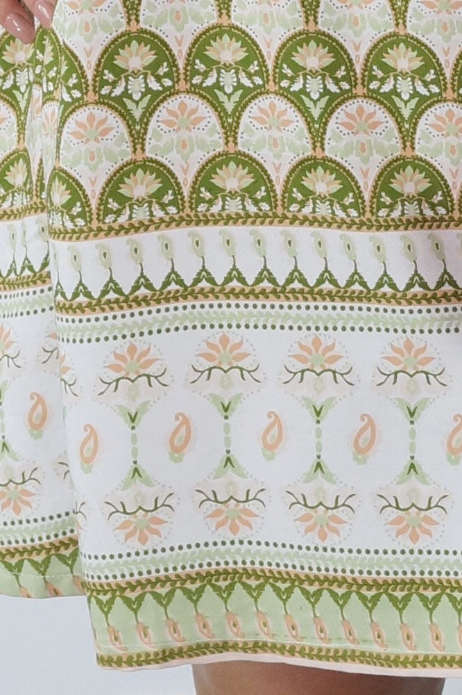 3/4 Sleeve Tunic "Scallops"