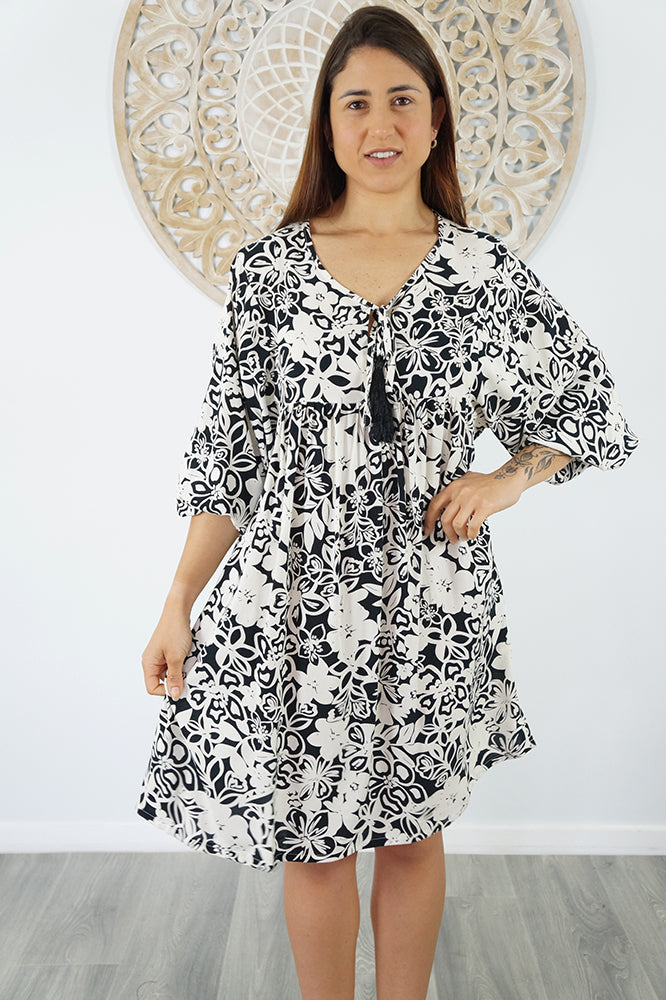 Avocado Dress "Contour Flower"