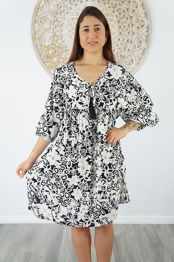 Avocado Dress "Contour Flower"