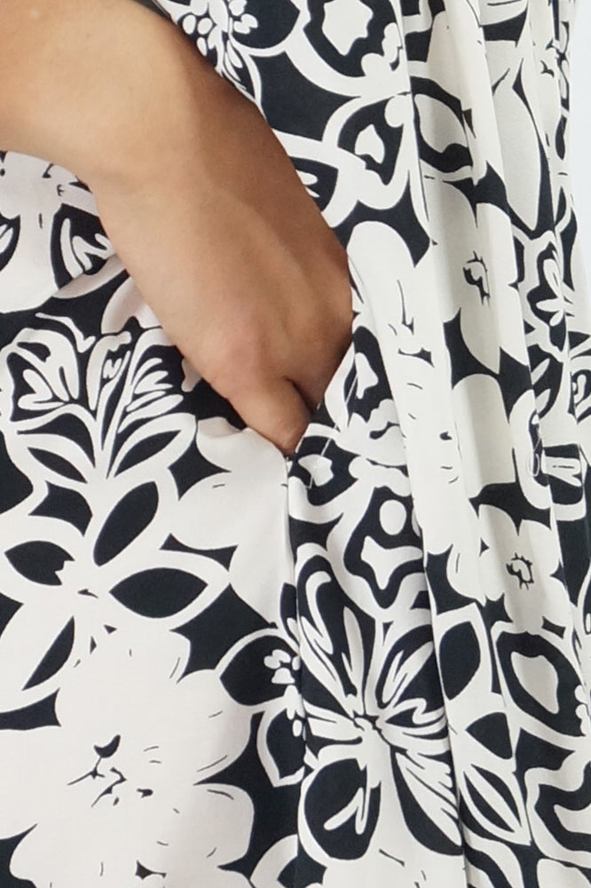 Avocado Dress "Contour Flower"