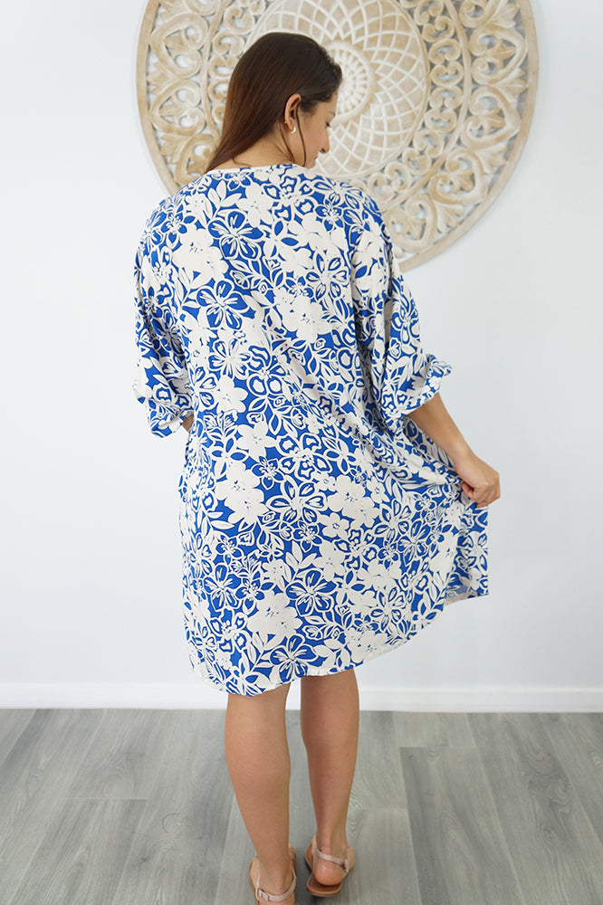 Avocado Dress "Contour Flower"