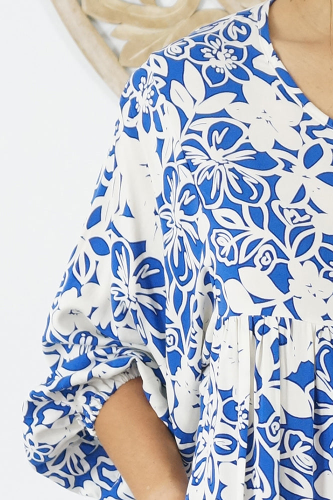 Avocado Dress "Contour Flower"