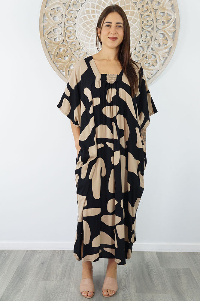 Bermuda Kaftan "Abstract Geo"
