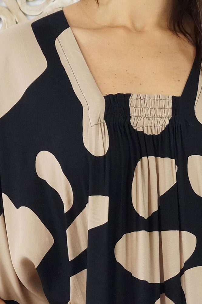 Bermuda Kaftan "Abstract Geo"