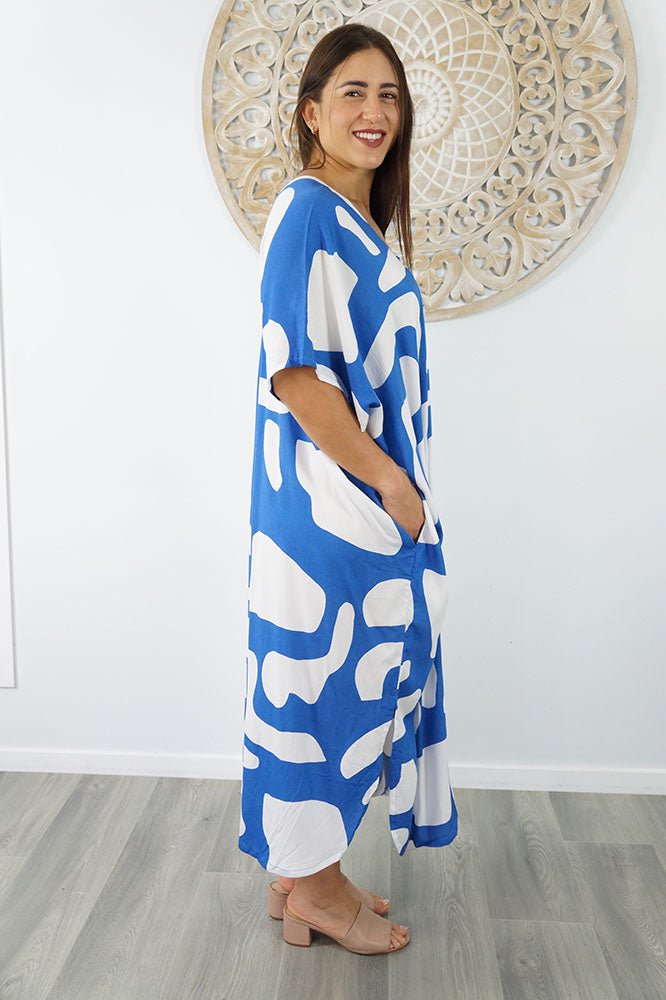 Bermuda Kaftan "Abstract Geo"