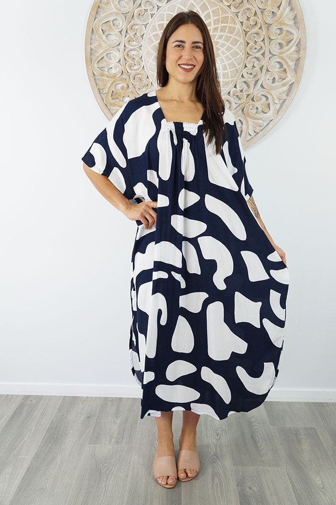 Bermuda Kaftan "Abstract Geo"
