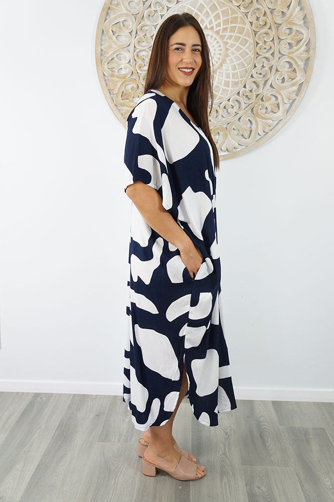 Bermuda Kaftan "Abstract Geo"