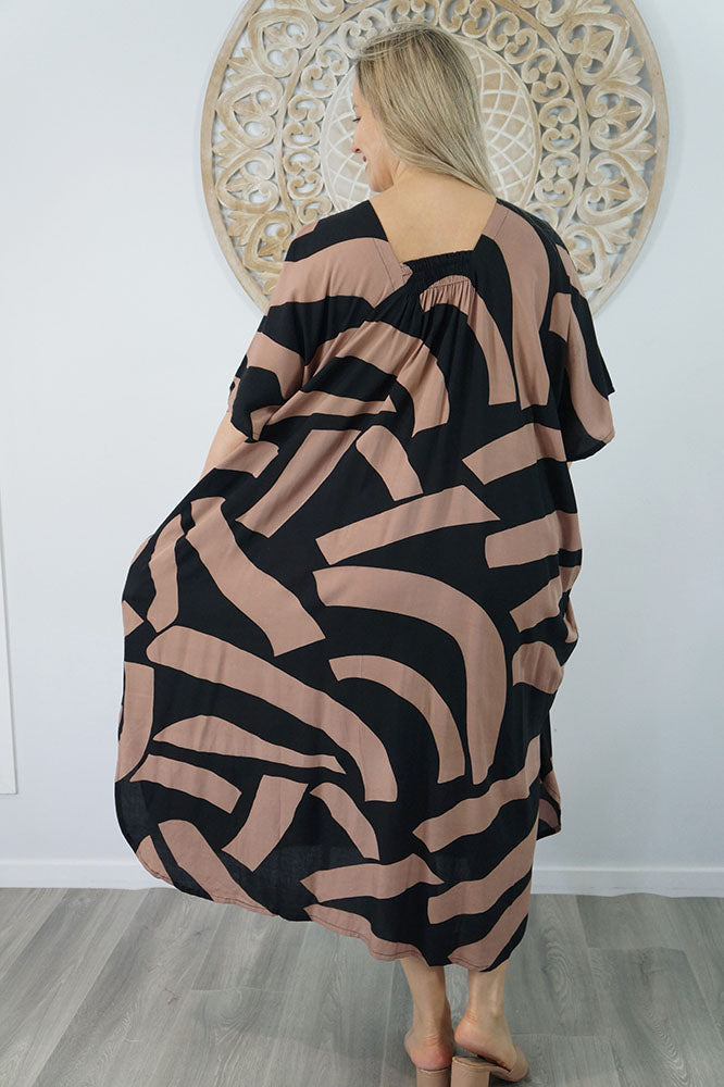 Bermuda Kaftan "Geo Stripe"