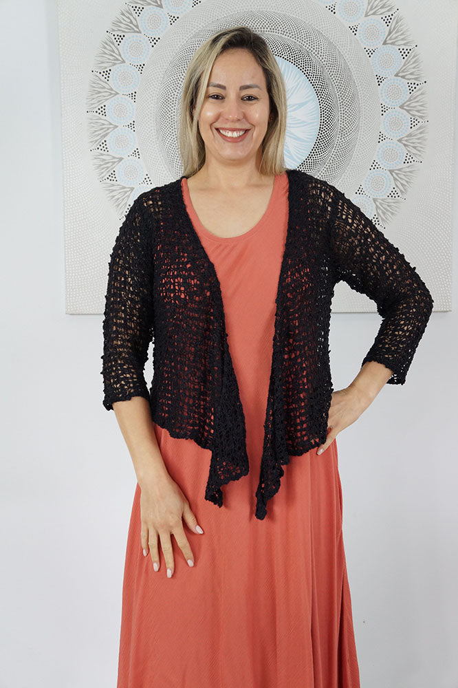 Knitted Bolero Top "Popcorn"