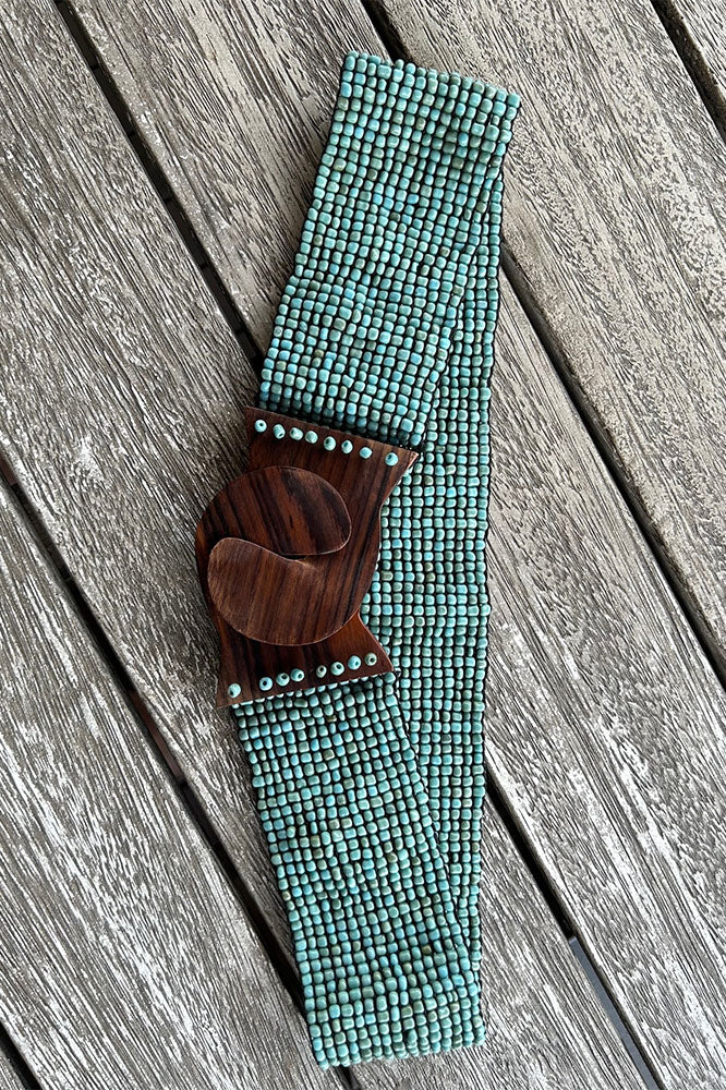BEADED ELASTIC BELTS