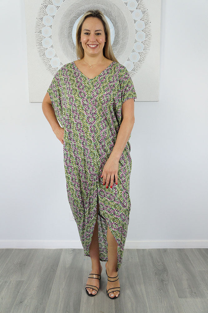 Frilled Toga Dress "Shells"