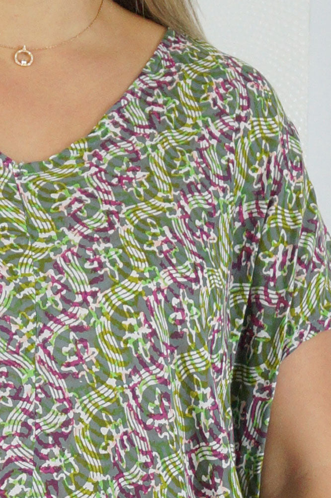 Frilled Toga Dress "Shells"