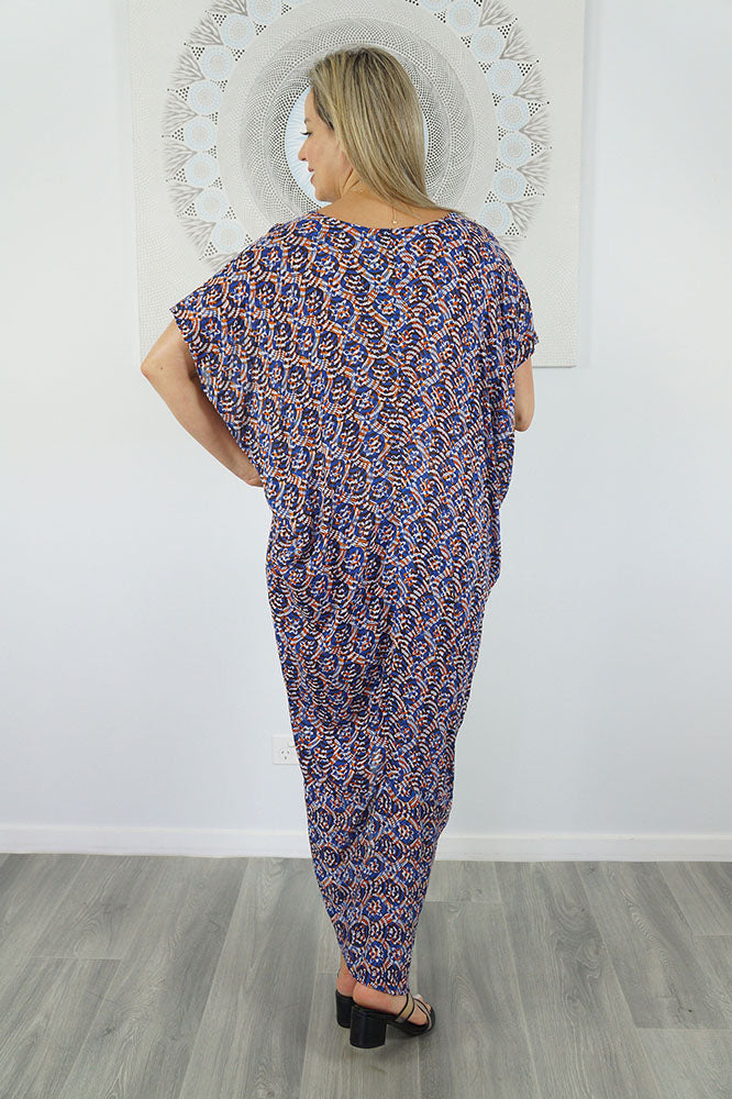 Frilled Toga Dress "Shells"