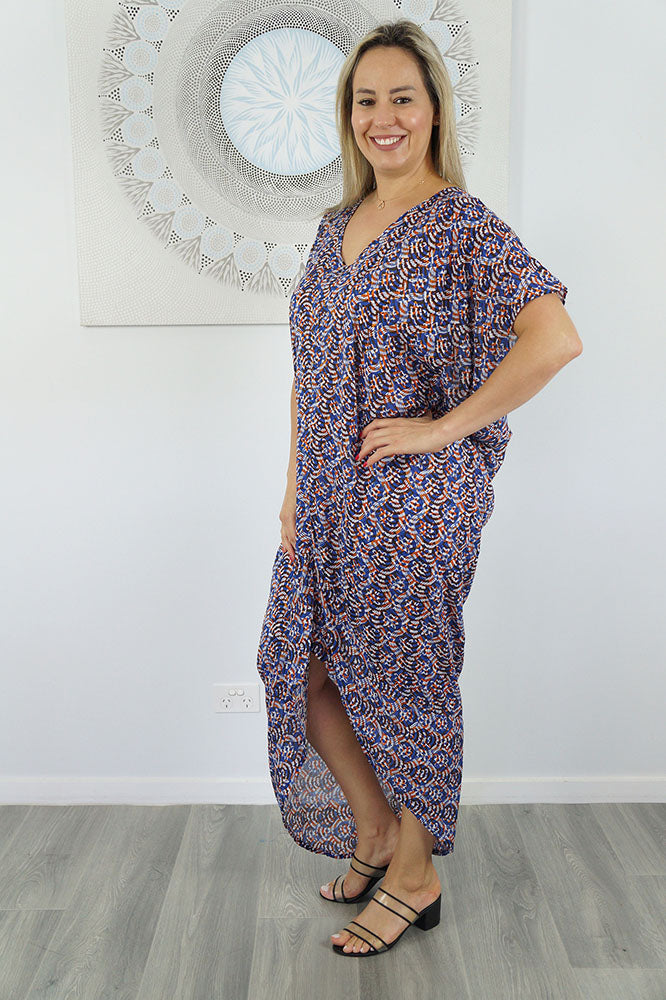 Frilled Toga Dress "Shells"