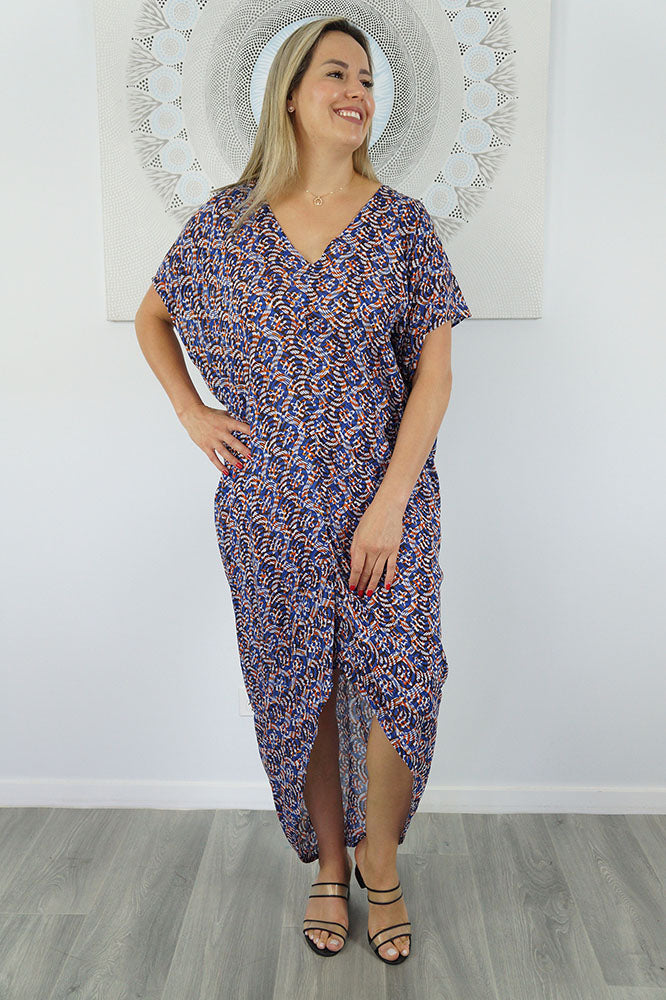 Frilled Toga Dress "Shells"