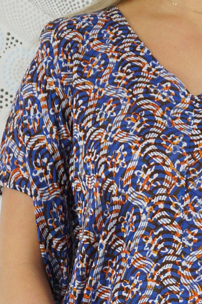 Frilled Toga Dress "Shells"