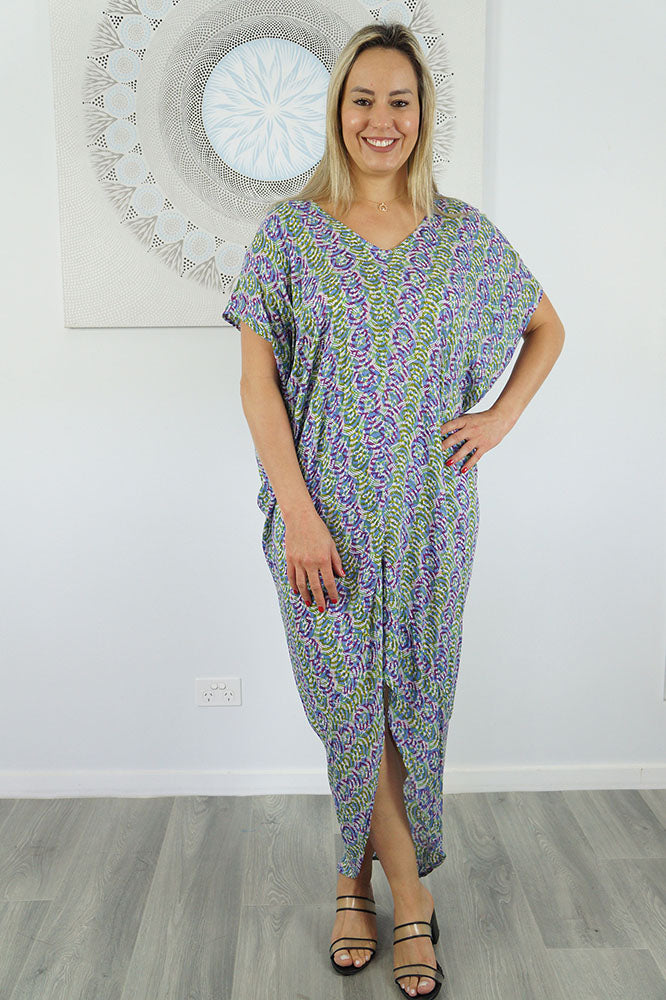 Frilled Toga Dress "Shells"