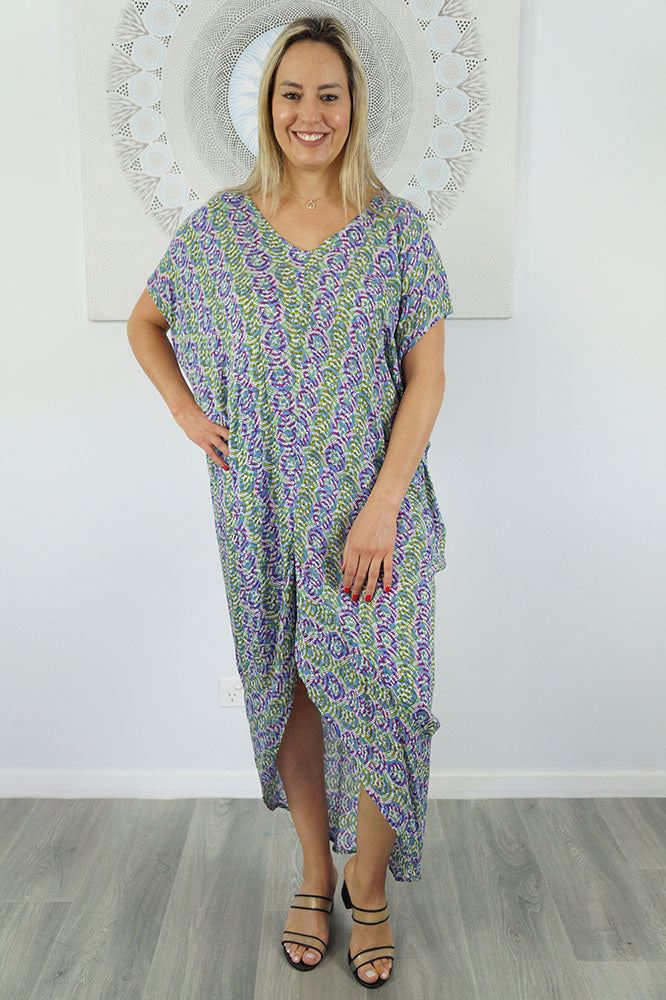 Frilled Toga Dress "Shells"