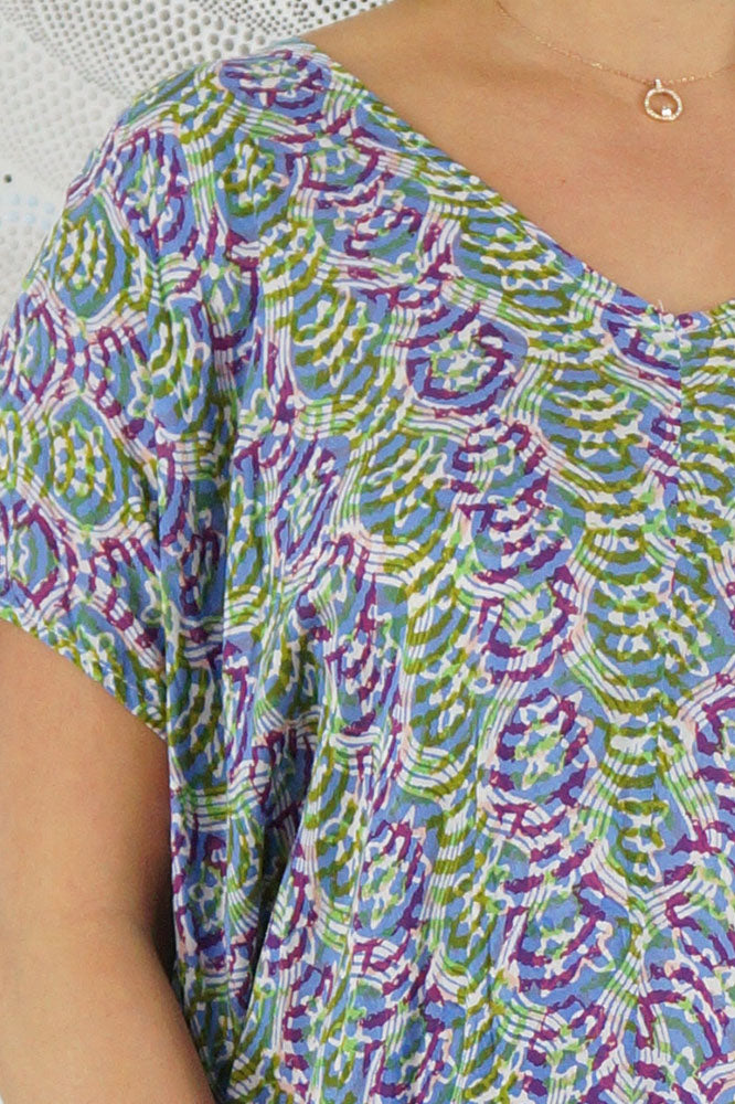Frilled Toga Dress "Shells"