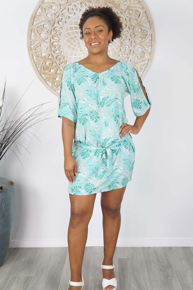 Hayman Dress "Tropical Leaves"