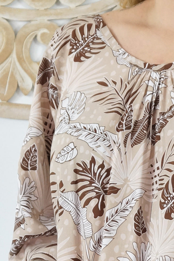 Hayman Dress "Tropical Leaves"