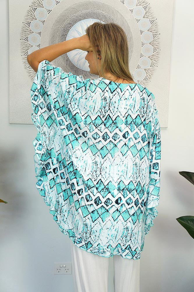 Jasmin Top "Abstract Diamond"