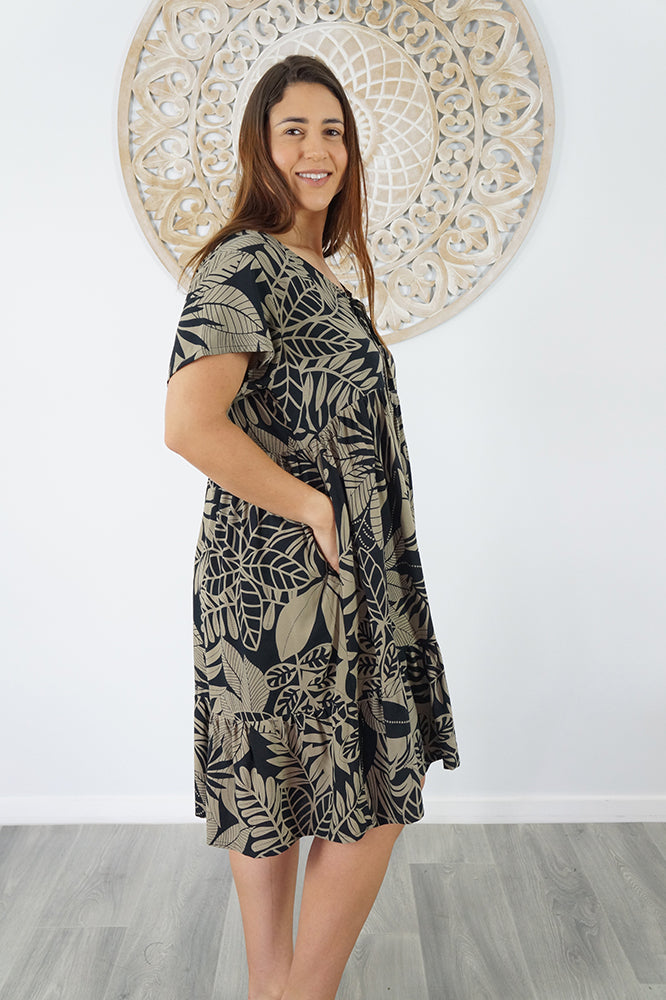 Kiki Dress "Betelnut"
