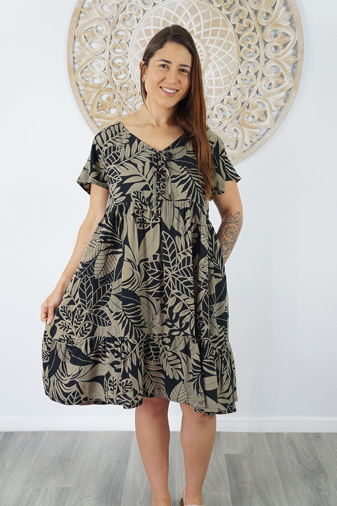 Kiki Dress "Betelnut"