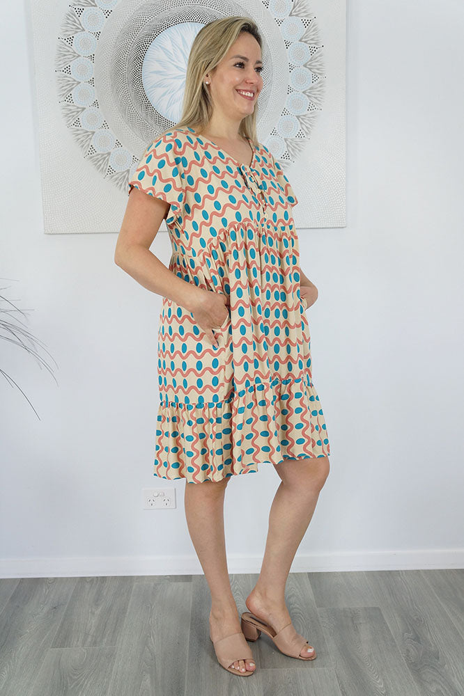 Kiki Dress "Waves"