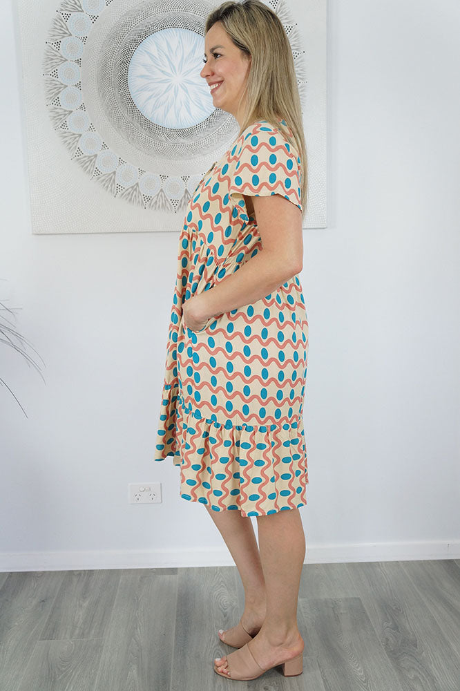 Kiki Dress "Waves"