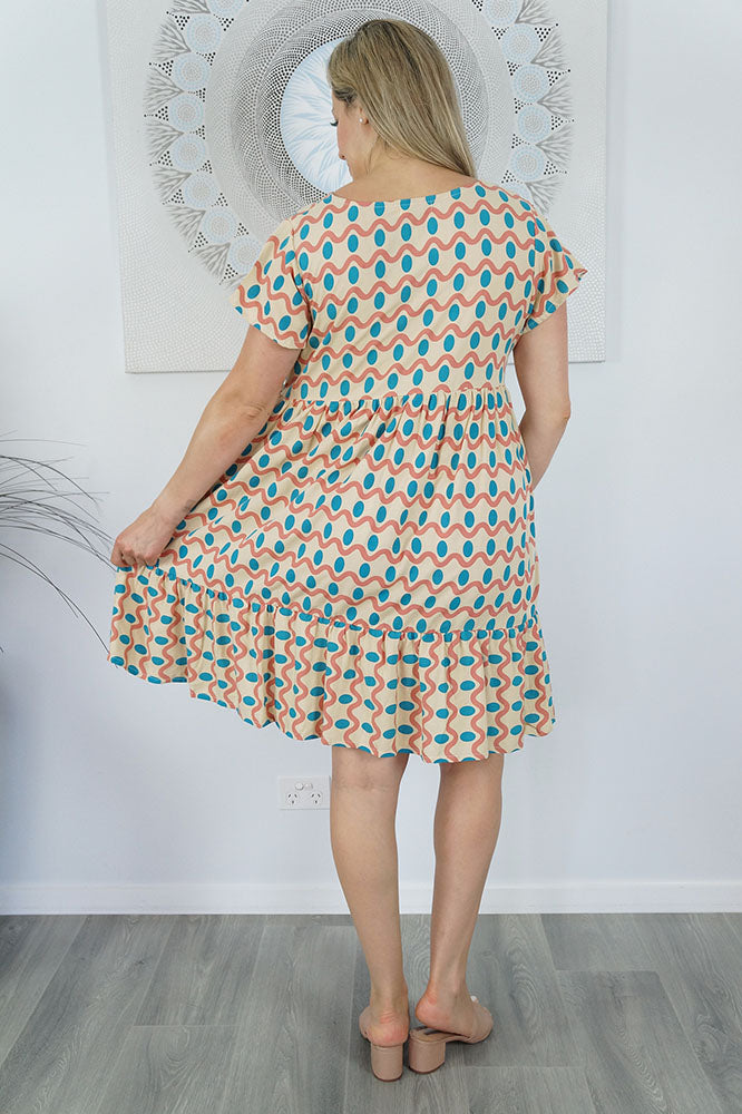 Kiki Dress "Waves"