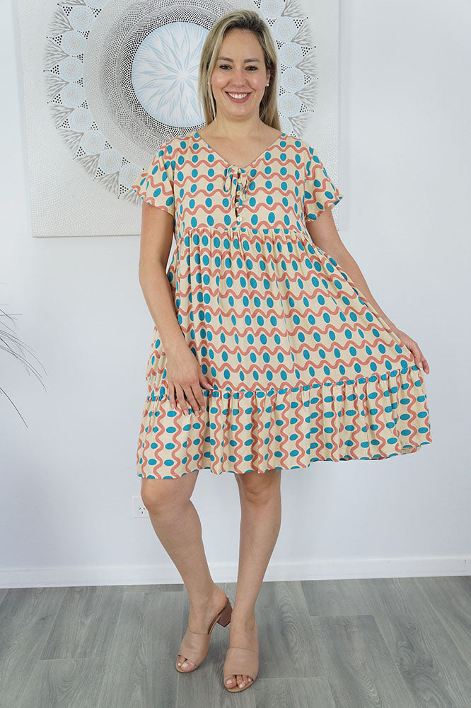 Kiki Dress "Waves"