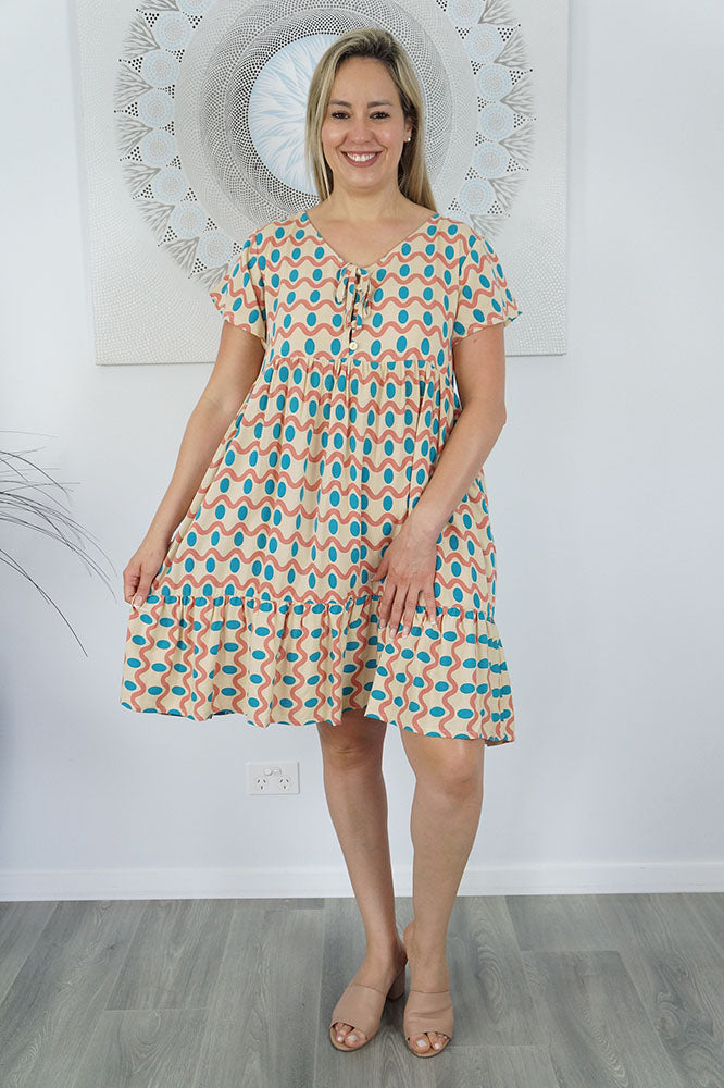 Kiki Dress "Waves"