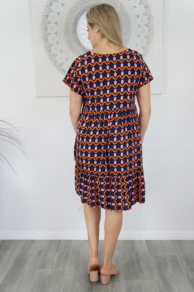 Kiki Dress "Waves"
