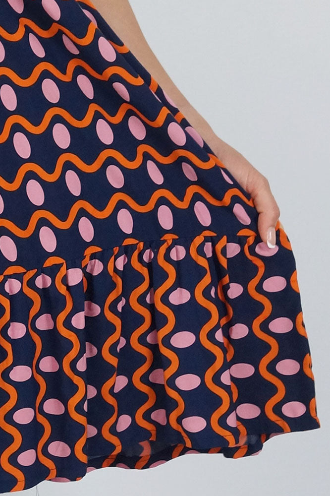 Kiki Dress "Waves"