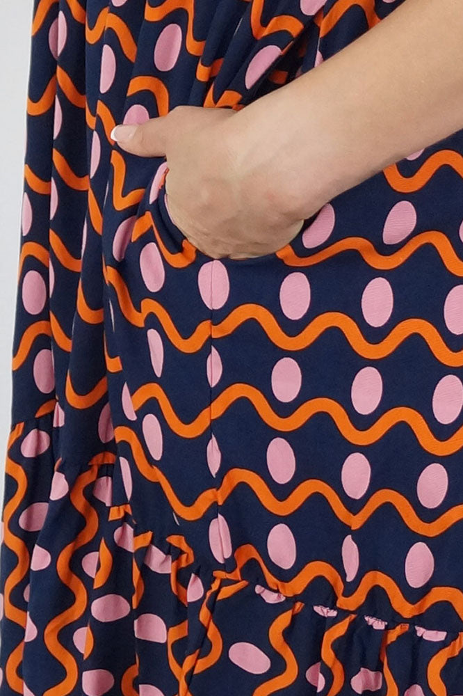 Kiki Dress "Waves"