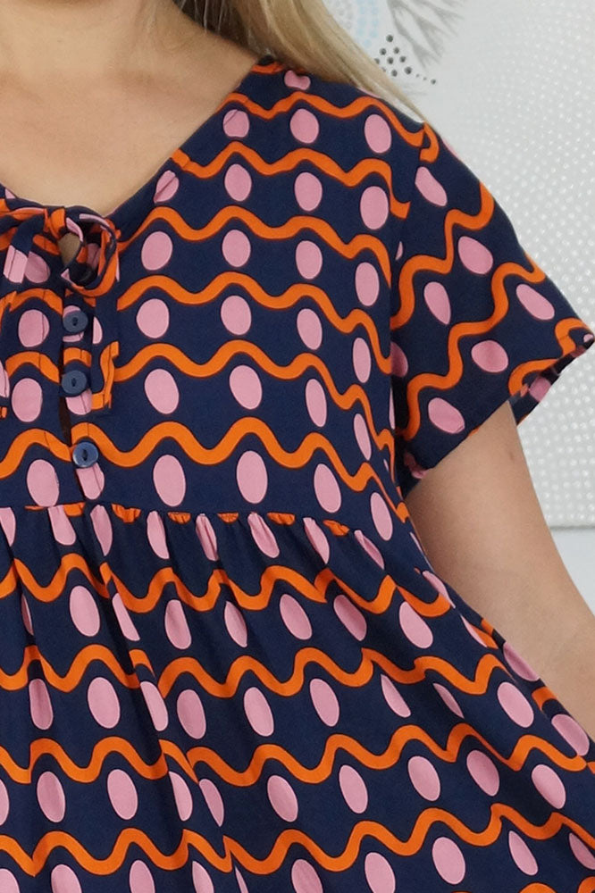 Kiki Dress "Waves"