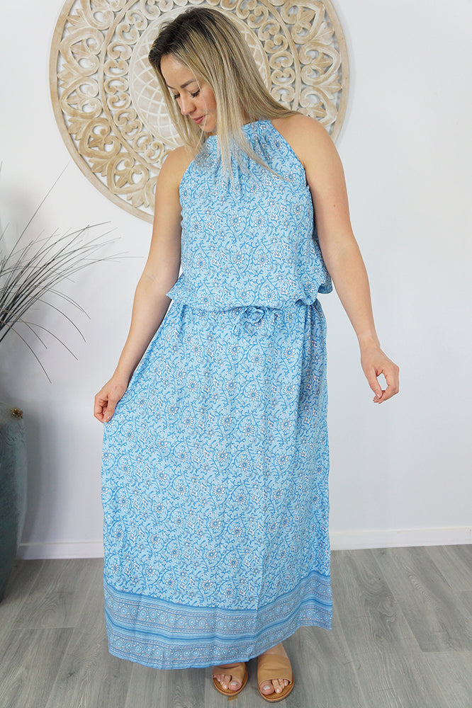 Long Chloe Dress "Alpine"