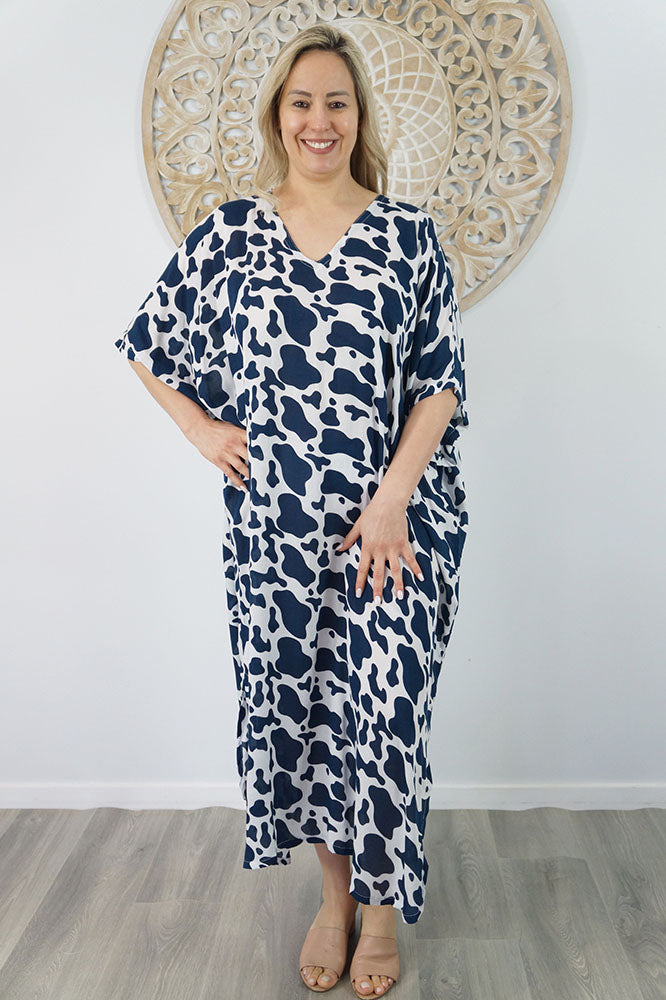 Long Kaftan "Abstract Animal"