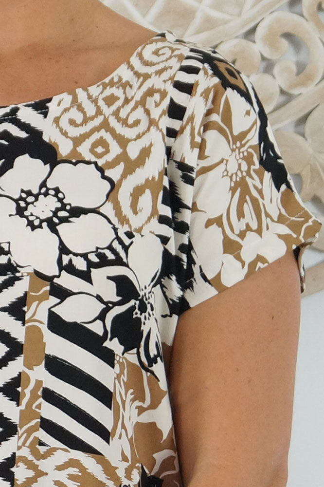 Michelle Dress "Multi Patch"