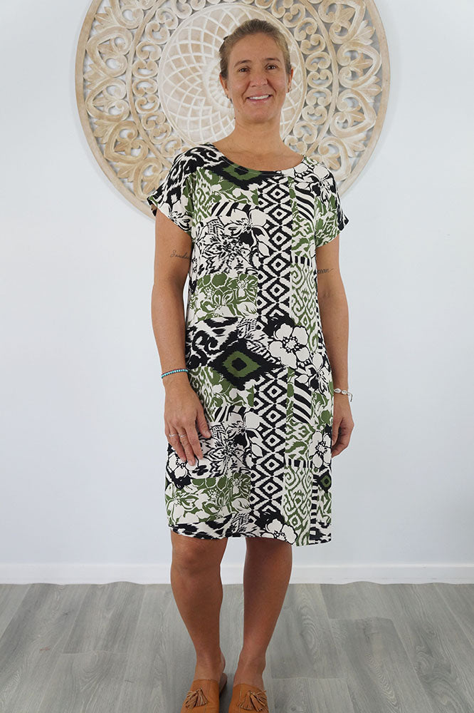 Michelle Dress "Multi Patch"