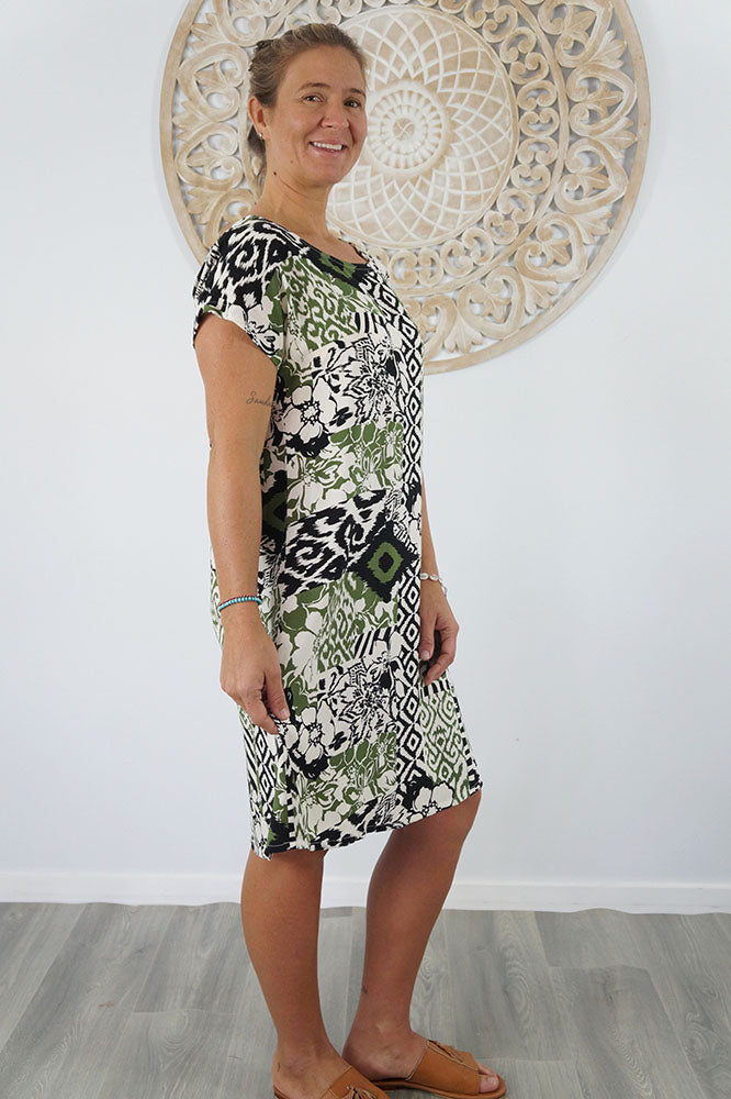 Michelle Dress "Multi Patch"