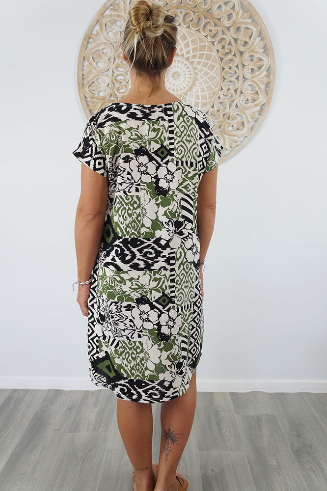 Michelle Dress "Multi Patch"