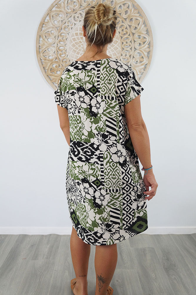 Michelle Dress "Multi Patch"