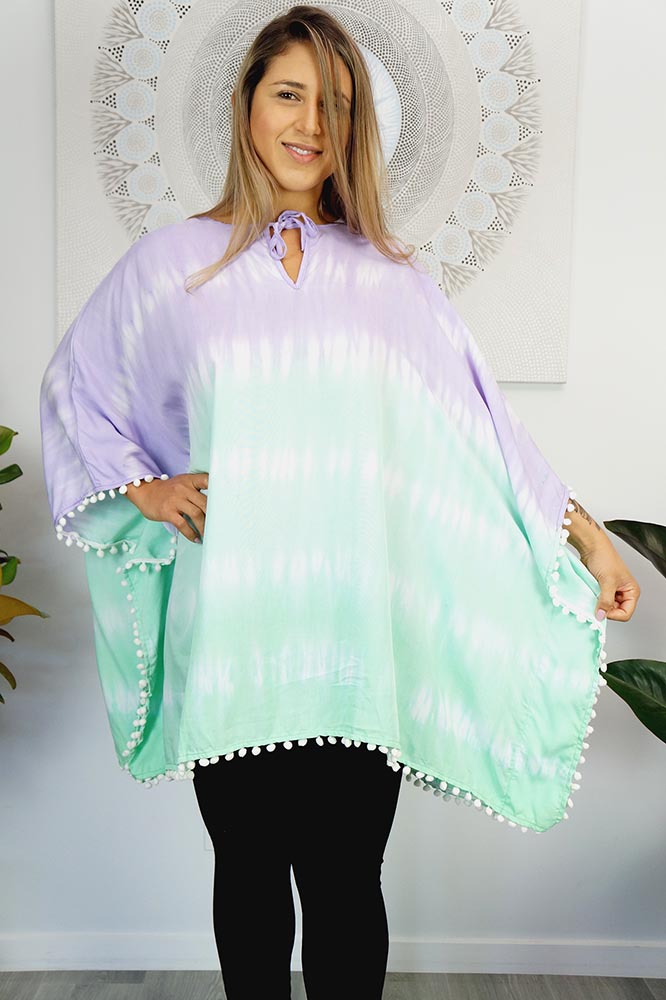 Pom Pom Tunic "Tie Dye"