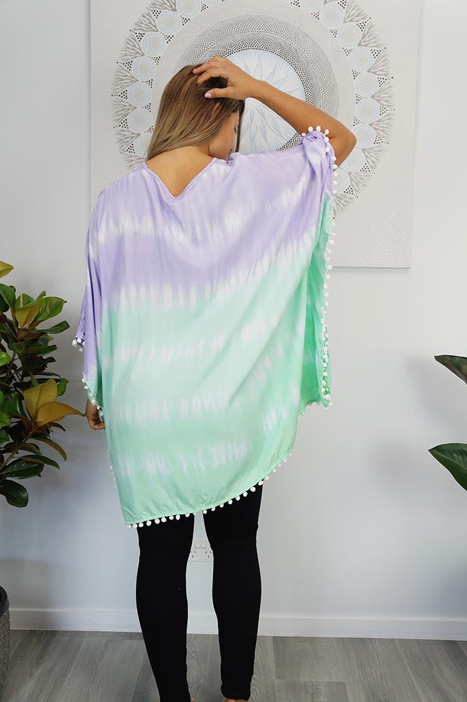 Pom Pom Tunic "Tie Dye"