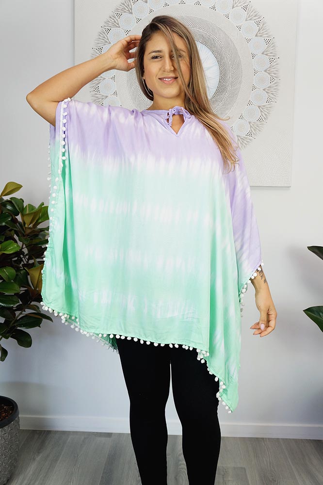 Pom Pom Tunic "Tie Dye"