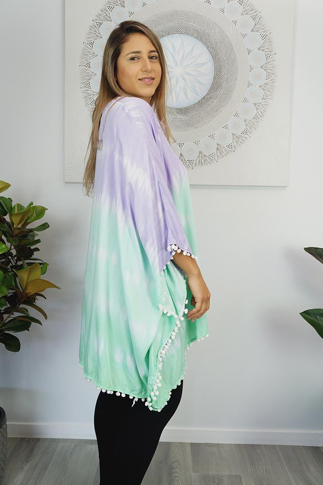 Pom Pom Tunic "Tie Dye"