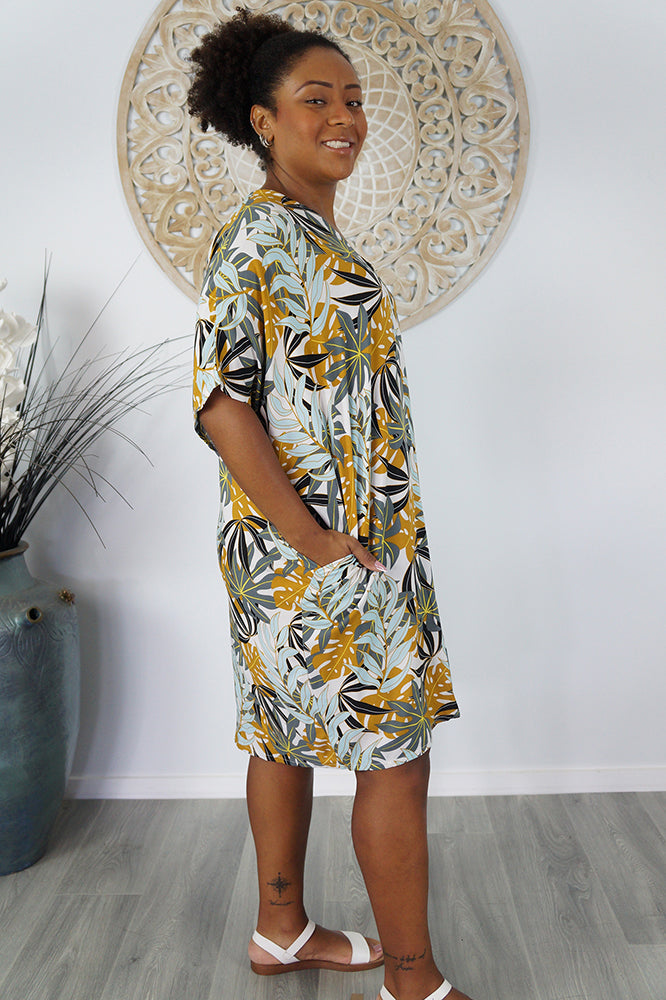 Resort Dress "Palm Paradise"