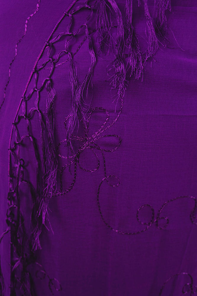 Embroidered Chiffon Sarong